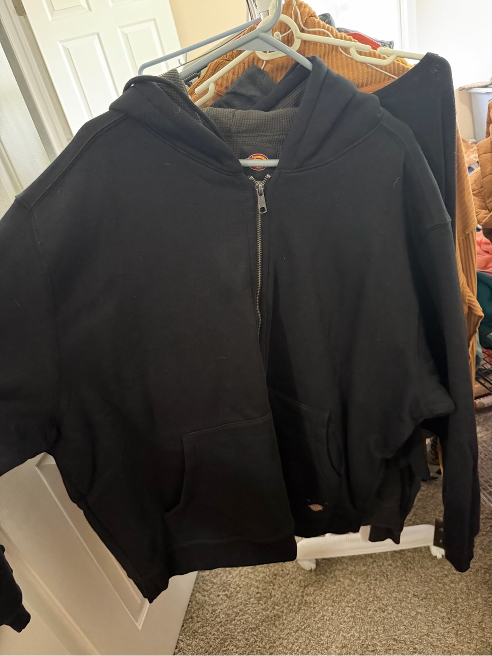 Dickies Black Hooded Zip Jacket